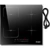 Cooksir Cooskir Piano Cottura Induzione 4 Fuochi, Piano Cottura a Induzione Cooksir 4 Piastre, Piano Induzione con Spina, Zona Combinata Flessibile, 3500Watt, 220V, 50Hz
