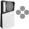 Zhixteu Filtro Anti-polvere per PS5 Pro, Prese d'Aria di Raffreddamento della Piastra di Facciata Coperchio a Rete Anti-Polvere Personalizzato per Console Digitale e Disco Edition (4 PCS Cerchio)