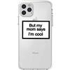 CrazyLemon Custodia per iPhone 12 PRO Max, Stile Semplice Creativo Divertente Frase di personalità Etichetta dell'umore Leggero Anti Giallo Morbido TPU Cover Posteriore Antiurto in Silicone - 16