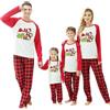 Sangdut Pigiama natalizio per famiglia, per donna, uomo, ragazzo, a maniche lunghe, in due pezzi, per albero di Natale, Lmg Wool, 10-12 Jahre