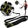 Favuit Trainer da Calcio, Cintura da Allenamento da Calcio Regolabile Banda Elastica per L'Allenamento Individuale Bambini Adulti Soccer Bungee Trainer per Pallone da Calcio di Taglia 3 4 5