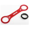 ZLFCypheria Chiave per Guarnitura per Mountain Bike, Chiave Center Lock, Lega di Alluminio BB Chiave Strumento, Chiave per Movimento Centrale, 16 24 Tacca Dub/Tl-Fc32 Strumento di Riparazione Adattatore