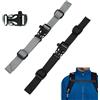 Azwood Zaino cintura toracica regolabile, 2 cinghie pettorali antiscivolo con chiusura rapida per escursioni, cinturino in nylon con fibbia per zaino per viaggi, arrampicata e scuola