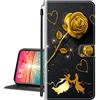 vingarshern Cover per ASUS ZenFone Max Pro M1 ZB602KL Custodia in Pelle PU,Flip Stand Funzione Chiusura Magnetica Protettiva Portafoglio Custodia ZenFone Max Pro (M1) Cover Con Slots Scheda(Rosa d'oro)