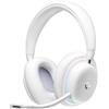 Logitech Cuffie Gaming Bluetooth, Wireless, con Microfono, Colore Bianco - G G735