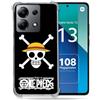 Cokitec Custodia rinforzata Shatterproof per Xiaomi Redmi Note 13 4G Manga One Piece Teschio