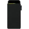 Adore June Classic Nero Custodia Compatibile con iPhone SE2 2020, Tessuto Resistente con Display di Pulizia Effetto