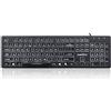 Perixx PERIBOARD-317 Tastiera Retroilluminata USB, LED Bianchi, Layout US English