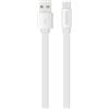 Metronic Mooov 732058 Cavo Piatto USB Tipo C, 1 M, Bianco