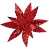 Kaemingk Stella di Natale Glitter Velvet Rosso d11 Assortita Prezzo cad uno