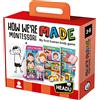 HEADU | Montessori How We are Made - il mio primo gioco sul corpo umano | Giochi e Puzzle Educativi | Età 3-5 anni