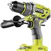 Ryobi 5133003941 R18PD7-0 - Trapano avvitatore a percussione, 18 V, funzionamento a percussione, senza batteria, mandrino a chiusura rapida, illuminazione a LED