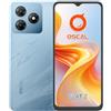 OSCAL Flat 2 Smartphone Android 14 Gemini AI, 12GB RAM+256GB ROM/2TB-TF Telefono Cellulare, Octa Core, 6.56 HD+ 90Hz, 5000mAh, 13MP+8MP, 4G Dual SIM Smartphone Offerta Face ID/OTG/GPS Blu