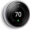 Google Nest Learning Thermostat 3Rd Generation, Acciaio Inox, ‎8.3 x 8.3 x 3 cm 1 grammi