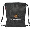 Safta F.C. Barcellona Black - Zaino per sacco sportivo, chiusura con lacci, zaino, ideale per bambini di diverse età, comodo e versatile, qualità e resistenza, 35 x 45 cm, colore nero, Nero,