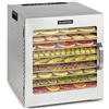 KLARSTEIN Captain Jerky 110 - Essiccatore, 1000 W, Temperatura: 30-90 °C, Timer 24h, Senza BPA, Pannello Touch, 10 Ripiani, Sportello in Vetro, Essiccatore di Acciaio, Vaschetta di Raccolta, Argento