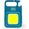 Legami - Luce Led COB Ricaricabile, 4 Modalità di Luce, Bassa-Media-Alta Intensità o Lampeggiante, Base Magnetica, Fino a 3 ore di Illuminazione