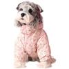 UOSIA Cappotto invernale per cani caldo Piumino per cuccioli Piumino per cani carino con cappuccio Tuta da neve calda per cani di piccola taglia