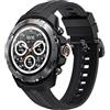 Mibro GS Explorer con GPS Smartwatch da donna e uomo 1.32 amoled orologio rotondo fitness tracker contapassi,orologio con cardiofrequenzimetro SpO2,10ATM waterproof (Nero)
