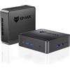 BMAX Mini PC B3 N5095 (fino a 2,9 GHz) 8 GB RAM/256 GB SSD W-11 Pro Mini computer desktop Display doppio schermo 4K Cover push-pull WiFi5/Dual HDMI/USB 3.0/BT4.2 Micro PC Mini computer