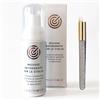 BeMódi Mousse Detergente Struccante Ciglia e Viso con Pennellino Regalo/ 170 ml/Schiuma Detergente Delicata/Prolunga la Durata delle Ciglia Extension/Toglie Make Up/Uso Professionale e Casalingo