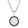 GAVU Collana Acciaio Uomo con Ciondolo Albero della Vita, Collana Albero della Vita da Uomo 55cm
