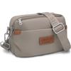 REETEE Borsa Tracolla Donna Nylon Impermeabile Crossbody Bag Donna Piccola Borsa a Tracolla Spalla Donna con Tracolla Regolabile Borsetta Moda Borse Spalla per Shopping Lavoro Viaggio (grigio)