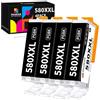 Hookink PGI-580 XXL Cartucce 4-PGBK Compatibili con Canon 580XXL 580 Nero per Canon Pixma Pixma TR8550 TS705 TS6350 TS8350 TR7550 TS8250 TS6150 TS9550 TS6151 TS8150 (PGBK,4 Pack)