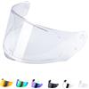 JQF Gear Visiera Casco Moto per Assault/Rapid/Stream,Sostituzione della Visiera della Lente del Casco del Parabrezza del Motociclo per LS2 FF800/FF353/FF328(Trasparente)