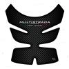 BLACK DOVES GRAPHICS Adesivo 3d Protezione serbatoio compatibile con/sostitutivo per DUCATI MULTISTRADA 950 1200 1260 2015-2020 Tank Pad (Scuro-Carbone)