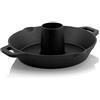 BBQ-Toro Rostiera per pollo in ghisa, Ø 28 cm | Cono aromatico Ø 6 cm | Ideale per barbecue e forno | Chicken Roaster con cono aromatico e vassoio di raccolta
