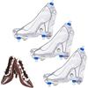 Eterspr Stampo per Cioccolato 3D per Scarpe con Tacco Alto con 3 Clip Stampo per Cioccolato DIY per la Cottura del Cioccolato di Dolciumi