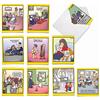 The Best Card Company M6463OCBsl The Duplex: 10 Assorted Blank All-Occasion Note Cards Featuring an Assortment of Favorite and Funny Tim Whyatt Cartoons, w/White Envelopes. by
