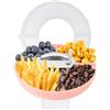 INSPUTOL Vassoio per Snack Stanley, Vassoio per Snack Stanley Cup per Ciotola per Snack in Silicone Stanley Cup, Adatto per Tazza Quencher H2.0 da 40 Once (Rosa, Senza Tazze)