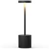YIKUI LED Lampada da tavolo Senza Fili, 6000 mAh batteria ricaricabile 3 modalità di illuminazione luce dimmerabile lampade da tavolo portatili, per ristorante (Black 26cm)