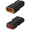 VUNIVERSUM Mr.Stecker Modellbau® - 2 adattatori Premium XT60 maschio su T-Dean T-Connector Deans Female Female Female per batteria Lipo Batteria, cavo adattatore ad alta corrente