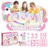 EUCOCO Unicorno Regalo Bambina 2-4 Anni, Tappeto Gioco Magico Educativo, Giocattoli Natale per Bambini
