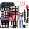 Holzsammlung Set di Trucchi Kit di Bellezza Cosmetici, Cofanetto Make-Up per Trucco da Viaggio Portatile Idea Regalo Donna Natale con Rossetto Correttore Ombretti Lucidalabbra Palette Mascara