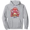 Kawaii Sushi Apparel Co. Regalo Kawaii Cute Anime Octopus Otaku Japanese Sushi Nigiri Felpa con Cappuccio