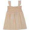 Gocco Vestido de Rayas Vestito, Bianco, 5-6 Anni Bambina