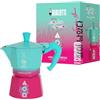 Bialetti Moka Express Squid Game© 3 Tazze, Manico Antiscottatura, Non Adatto all'Induzione, 130ml, Alluminio
