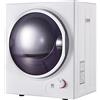 Ymkua Asciugatrice Elettrica 850W 2,5Kg, Asciugatrice a Pompa di Calore, Asciugatrice a Parete, Riscaldamento in Ceramica PTC Pompa di Calore, Timer da 200 Minuti, Bianco, 49,5x41,5x58,8 cm (Bianco)