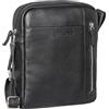 STILORD 'Clint' Borsa Tracolla Uomo Piccola Pelle Borsa Tablet Portare giro borsa uomo vera pelle portare in giro, Colore:nero