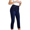 CityComfort Jeans Donna Jeggings Donna a Vita Alta Pantaloni Pinocchietto 3/4 Elasticizzati Taglie Forti Donna 36-48 Slim Jeggings Blu e Neri Leggins Modellanti con Tasche (Blu Scuro, 36)