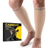 CAMBIVO Polpaccera Compressione Uomo Donna 2Paia, Calze Compressione Graduata, Calze Antitrombo 20-30mmHg, Gambaletti Compressione, Calze Elastiche Contenitive per Vene Varicose, Sport, Corsa, Fitness