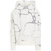 Calvin Klein Jeans Felpa con Cappuccio Bianca Stampa Marble (12 Anni)