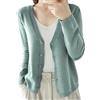 Generic Maglione da donna UK, cardigan da donna grosso con bottoni, a maniche lunghe, aperto sul davanti, tinta unita, cardigan a tinta unita, con scollo a V, caldo, lavorato a maglia, morbido, invernale,