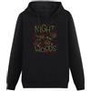 ZiRoxi Night in The Woods Hoodie Mens Black Sweatshirt L
