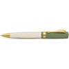 Kaweco STUDENT 60's Swing I Business Kuli - Penna a sfera in acrilico di alta qualità in verde e crema, con scatola regalo in metallo, 13 cm