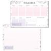 Häfft Blocco agenda settimanale paper&you®, formato A5 Fiori | con lista delle cose da fare e tracker delle abitudini